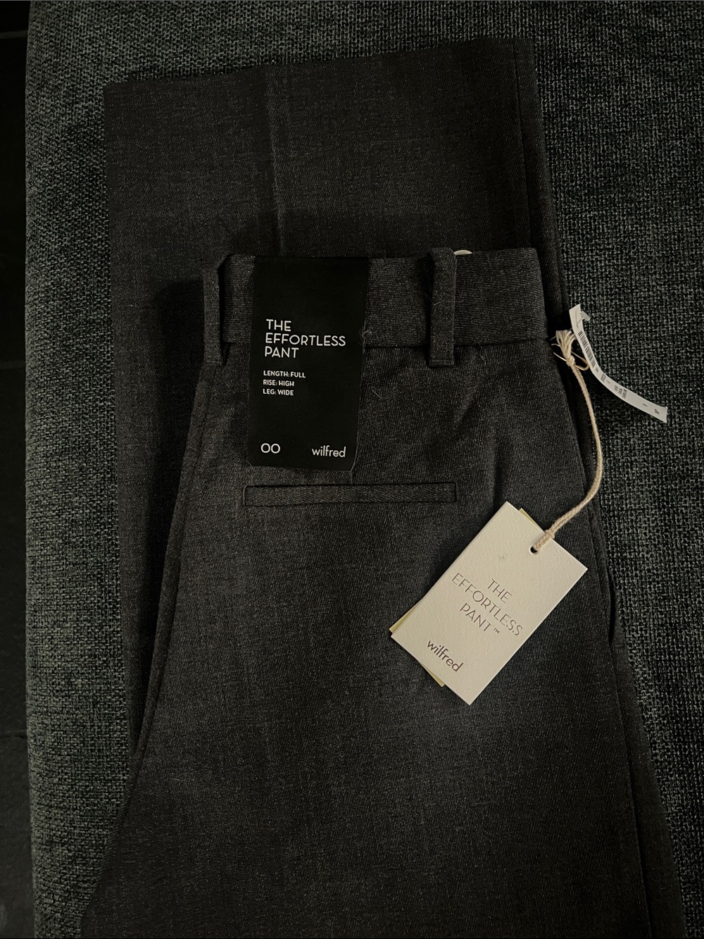 Aritzia Wilfred Effortless Pant in Heather Charcoal